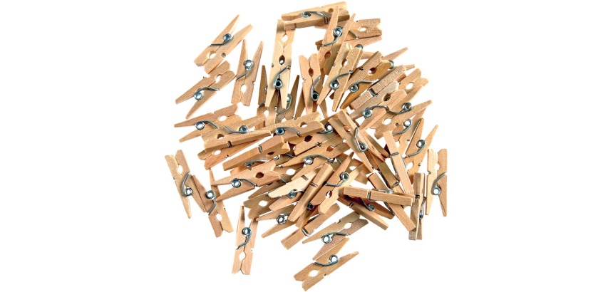 Bouhon pince à linge mini, sachet de 48 pièces