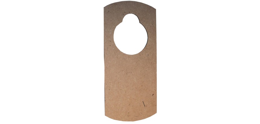 Bouhon plate for door handle, size 19 x 8.4 x 0.3 cm, pack of 10 pieces