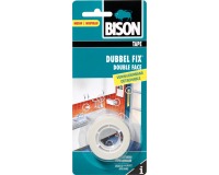 Bison dubbelzijdige plakband voor binnen, verwijderbaar, ft 19 mm x 1,5 m