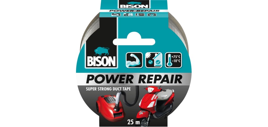 Bison Power Repair adhesive tape, ft 48 mm x 25 m, gray