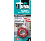 Bison ruban adhésif double face, ft 19 mm x 1,5 m, transparant