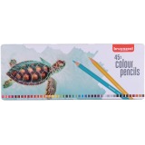 Bruynzeel crayon de couleur Tortue, boîte métal de 45 crayons