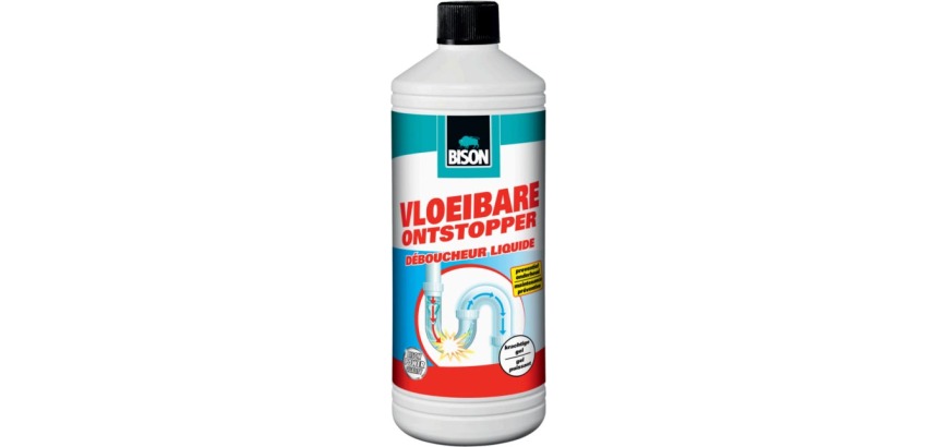 Bison déboucheur liquide, flacon de 1 l