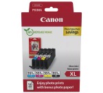 Canon photo value pack CLI-551XL, 660 pages, OEM 6443B008, 4 couleurs