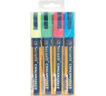 Securit medium chalk marker, blister pack of 4 pieces in assorted colors