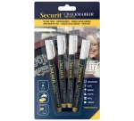 Krijtstift Securit SMA-100 rond wit 1-2mm blister à 4 stuks