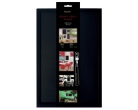 Securit krijtbord Woody ft 40 x 60 cm, zwart