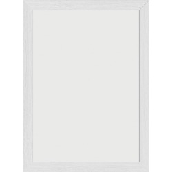 Securit ardoise Woody, blanc, ft 30 x 40 cm, en bois avec finition laquée blanche