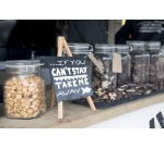 Securit tafelkrijtbord mini driepoot, beuk