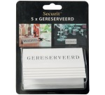 Securit panneau de table 'Geresveerd', paquet de 5 pièces
