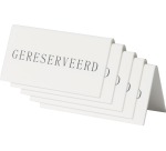 Securit panneau de table 'Geresveerd', paquet de 5 pièces