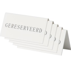 Securit panneau de table 'Geresveerd', paquet de 5 pièces