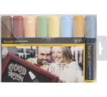 Securit wide chalk marker, set of 8 pieces in assorted earth tones
