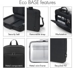 Dicota laptoptas Eco Top Traveller, voor laptops tot 14,1 inch, zwart