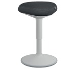 Leitz Ergo Aktiver Sitzhocker mit bequemem Sitz, hellgrau