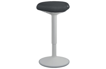 Leitz Ergo actieve Zit/Sta kruk met comfortzitting, lichtgrijs