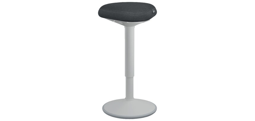 Leitz Ergo tabouret Assis/Debout actif avec assise confortable, gris clair