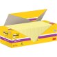 Post-it super Sticky notes, 90 vel, ft 76 x 76 mm, geel, pak van 12 blokken + 12 gratis