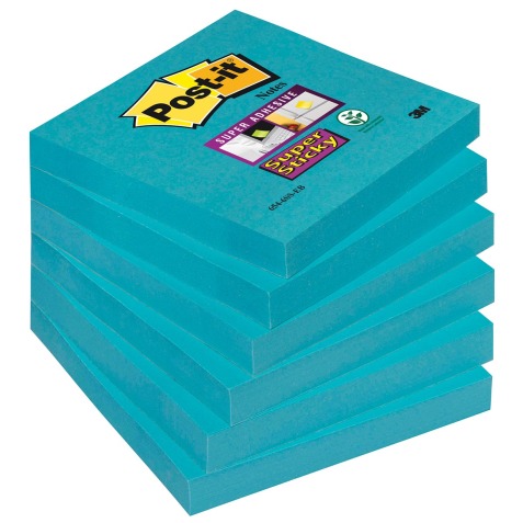 Bloc-note adhésif Super Sticky Notes, 76 x 76 mm