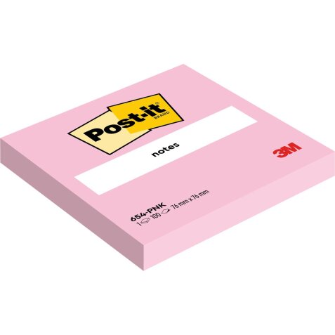 Post-it Notes, 100 vel, ft 76 x 76 mm, roze (flamingo pink)