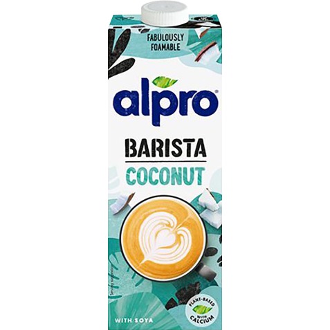 Alpro Barista lait coco végétales, 1 l, paquet de 8 pièces