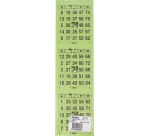 Bingo blocks, 3 blocks per sheet, pack of 5 x 100 sheets