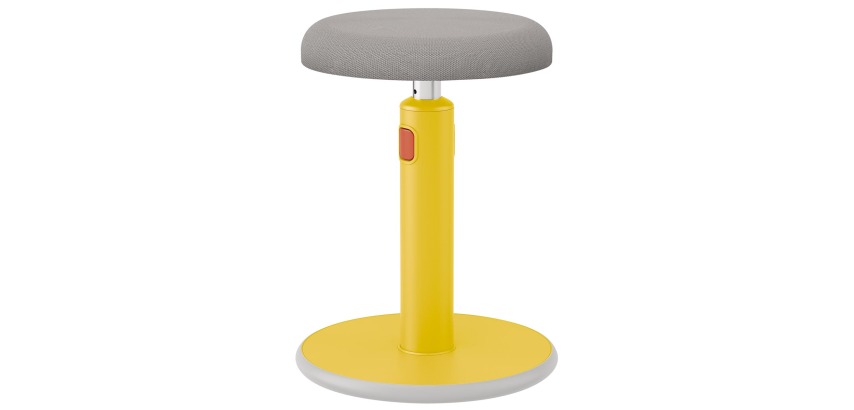 Leitz Ergo Cosy Active Sit/Stand Stool, Yellow
