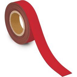 Maul Bande de marquage magnétique 10mtx40mm, rouge