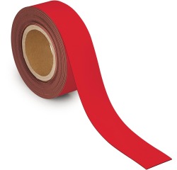 Maul Bande de marquage magnétique 10mtx50mm, rouge