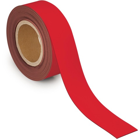 Maul Bande de marquage magnétique 10mtx50mm, rouge