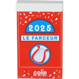 Bloc éphéméride Le Farceur François Pirette 2025