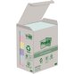 Post-it recycled notes Nature, 100 feuilles, ft 38 x 51 mm, paquet de 6 blocs, couleurs assorties