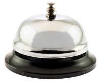 Receptiebel, uit staal, diameter 85 mm