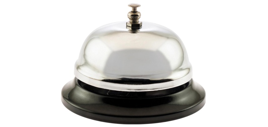 OFFICE products sonette de réception, en acier, diamètre 85 mm