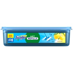 Swiffer rechagre lingettes humide pour sols Lemon, paquet de 20 pièces