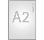 MAUL clicklijst standaard, lijst 25mm A2, zilverkleurig posterframe