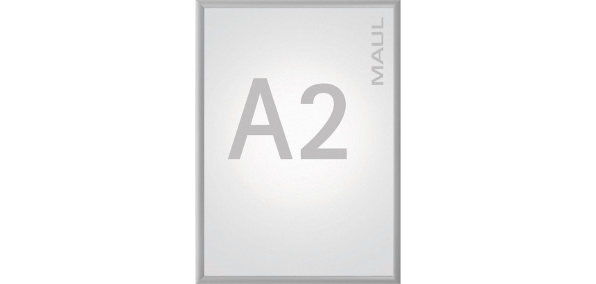MAUL clicklijst standaard, lijst 25mm A2, zilverkleurig posterframe