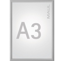 MAUL Cadre à clapets Standard, liste 25mm, A3, aluminium
