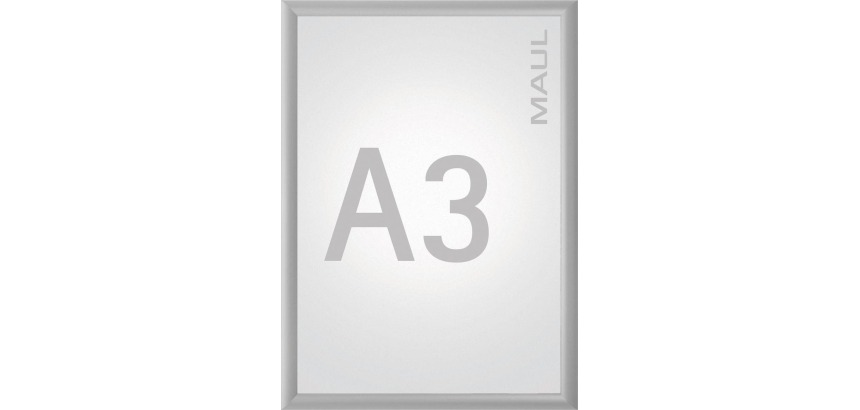 MAUL Cadre à clapets Standard, liste 25mm, A3, aluminium