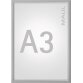 MAUL Cadre à clapets Standard, liste 25mm, A3, aluminium
