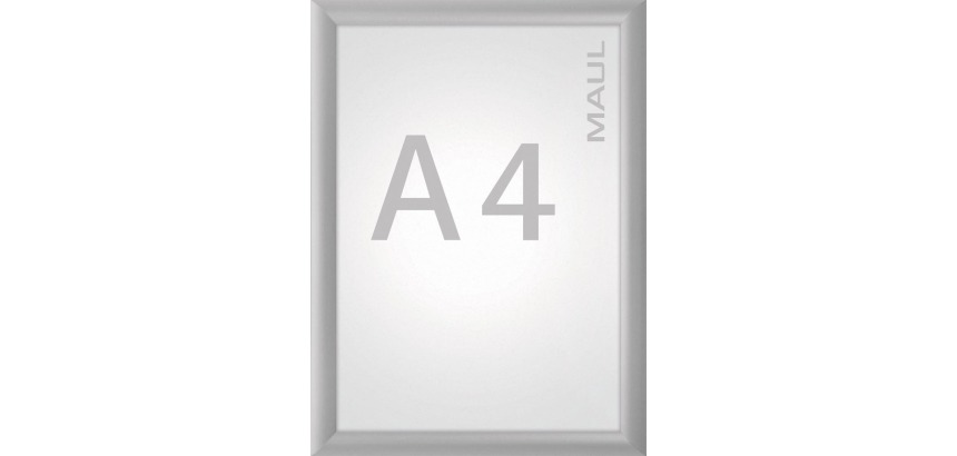 MAUL Standard-Klapprahmen, 25 mm Profil, A4, Aluminium