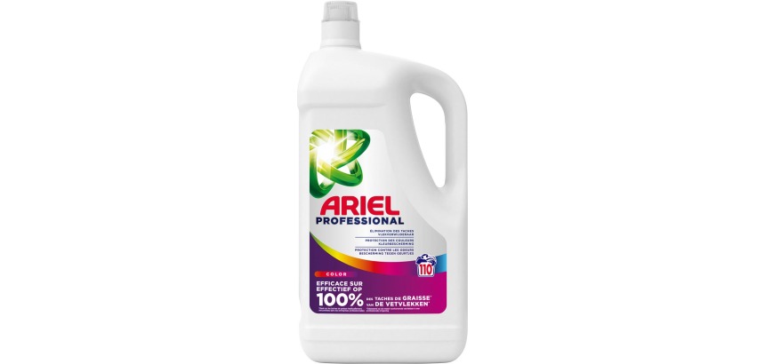 Ariel Professional Color lessive liquide, bouteille de 4,95 liter, 110 doses