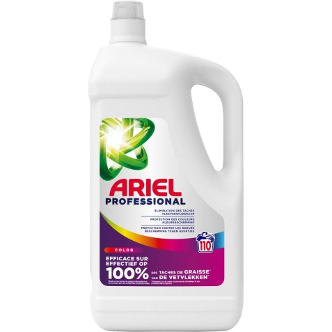 Ariel Professional Color lessive liquide, bouteille de 4,95 liter, 110 doses