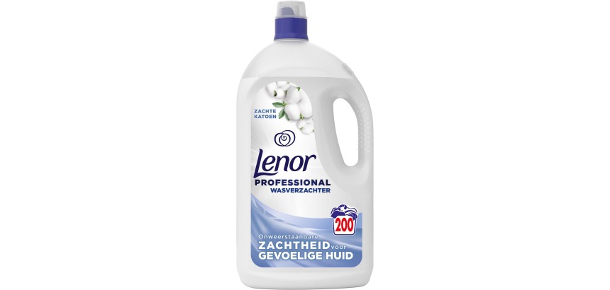Lenor Professional adoucissant, fraîcheur Soft Cotton, flacon de 4 l
