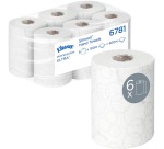 Kleenex essuie-mains Ultra Slimrol, 2 plis, 100 m par rouleau, paquet de 6 rouleaux