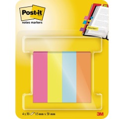 Post-it notes markers Poptimistic, ft 15 x 50 mm, blister de 4 blocs de 50 feuilles