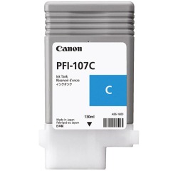 Canon cartouche d'encre PFI-107, 130 ml, OEM 6706B001, cyan
