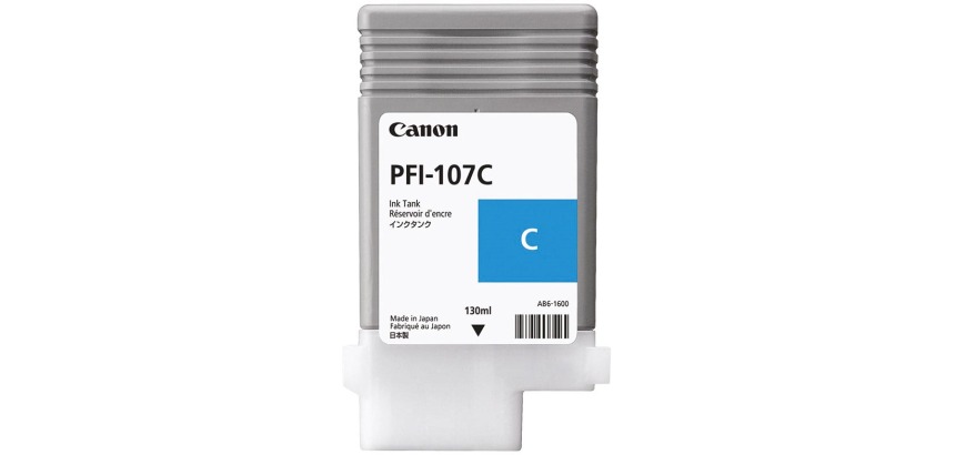 Canon inktcartridge PFI-107, 130 ml, OEM 6706B001, cyaan