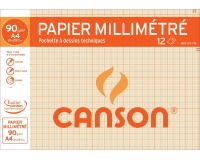 Canson millimeterpapier, pak van 12 vel