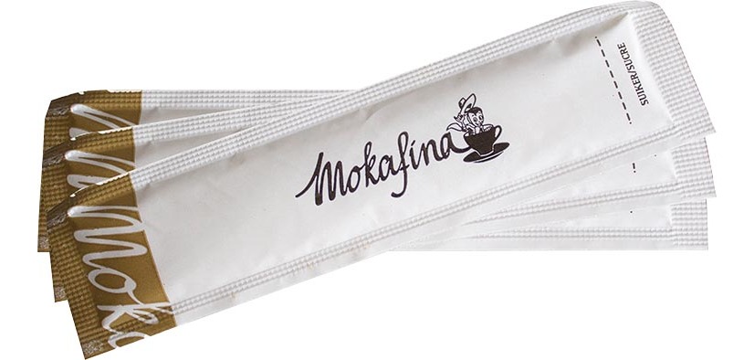 Mokafina sachets de bâtons de sucre 3 g, boîte de 1000 pièces